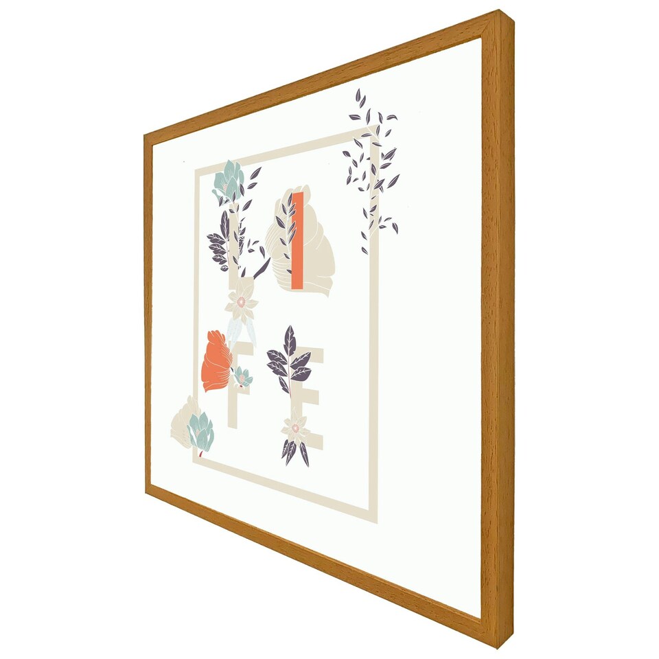 image 1 of Life & flowers (Picture Frame) Black | XL