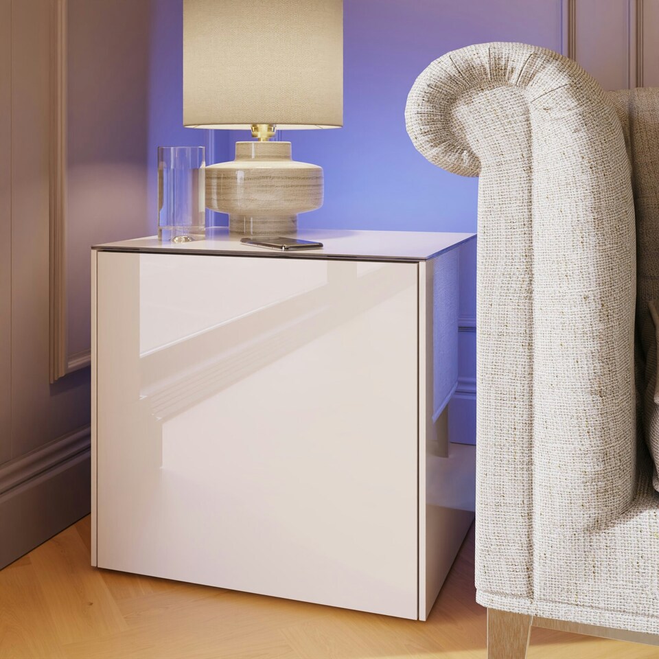 image 1 of Frank Olsen Intel Lamp / Side Table White | white