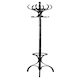 image 1 of Kennedy Black Finish Floor Standing Coat Stand Black | One Size