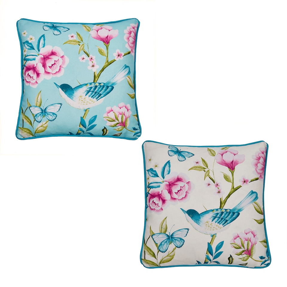 image 1 of D & D Amelle Outdoor Filled Cushion Blue