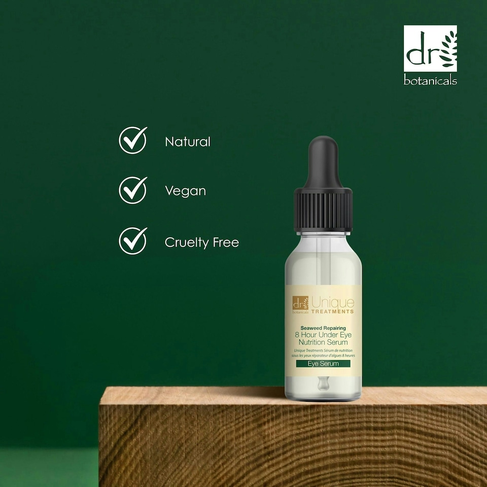 image 1 of Dr Botanicals Unique Treatments Seaweed Repairing 8 Hour Under Eye Nutrition Serum 15ml