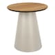 image 1 of Soli Round Coffee Table in Oak/Grey 45x48cm