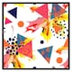 image 2 of Maple leaves & geometric patterns (Picutre Frame) Brown | Oak | S
