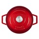 image 3 of Cooks Professional Cast Iron Casserole 20cm | 2.8L Capacity | Enamelled Inside & Out | Graduated Red