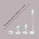 image 6 of Lifemax Rechargeable 19cm Folding Fan - 25-100cm height adjustment
