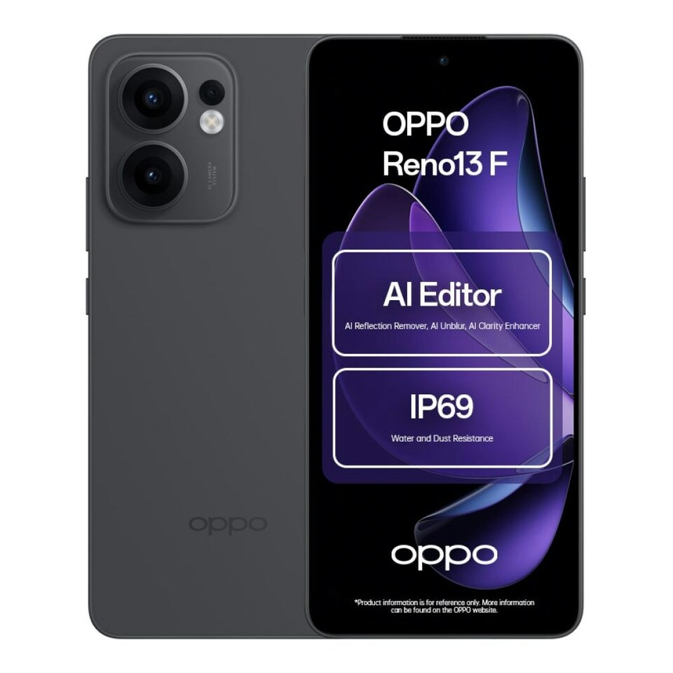 OPPO Reno13 F 5G Snapdragon 6 Gen1 8GB RAM 256GB ROM 6.67" AMOLED Smartphone - Graphite Grey