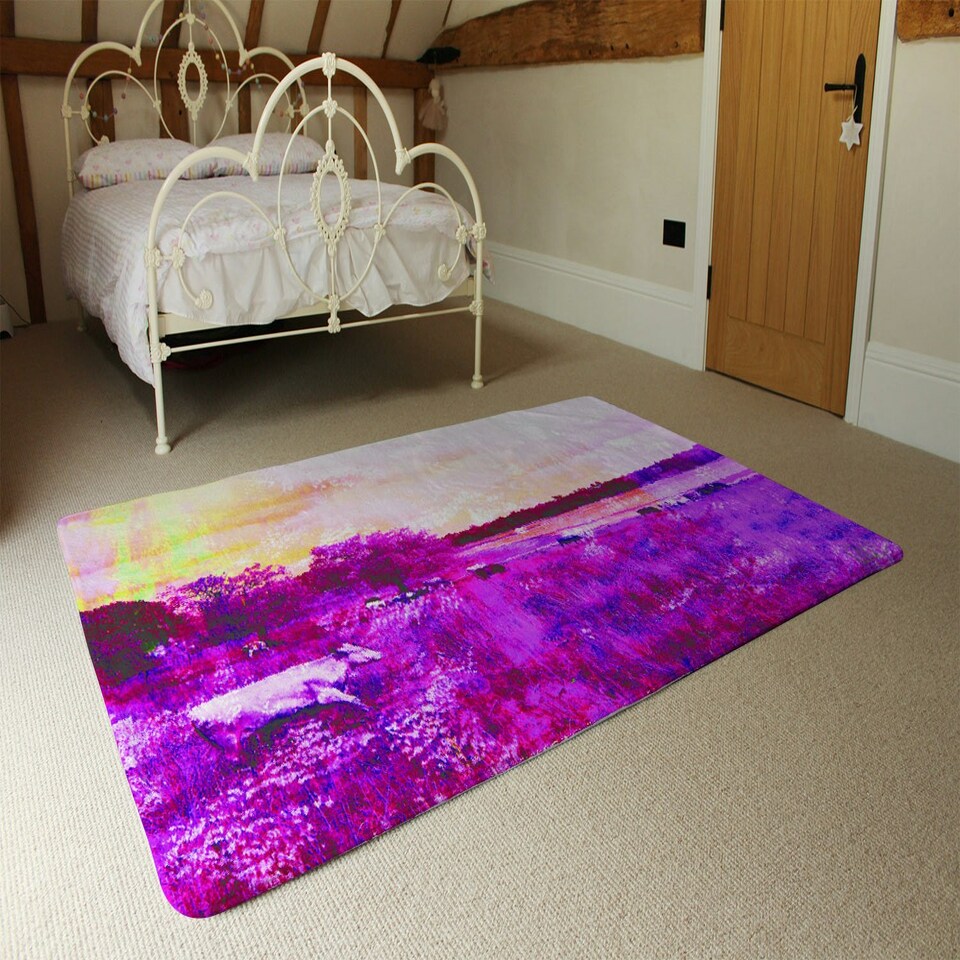 image 1 of Vintage pinky Cow (Rug) Pink | XL: 160x230cm