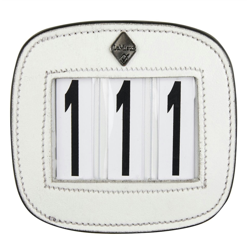 image 1 of LeMieux Saddle Number Holder White | One Size