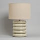 image 4 of BHS Florence Flump Table Lamp | Cream | Ivory