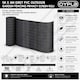 image 9 of 1m x 4m Grey PVC Outdoor Garden Fencing Privacy Screen Roll | Grey | 1