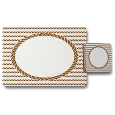 Rope Border (Placemat & Coaster Set)