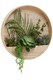 image 2 of Interiors by Premier Mixed Succulents In Wood Wall Planter, Faux Succulents In Round Wooden Frame, Farmhouse Wall Art | Cream