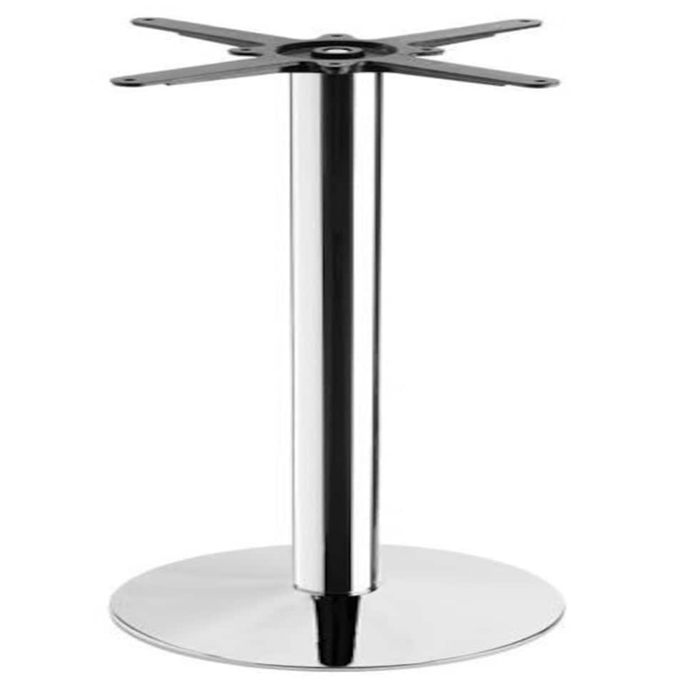 Carlo Chrome Tall Poseur Table Base Silver