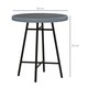 image 7 of Outsunny PE Rattan Side Table for Indoor, Outdoor, Balcony, Patio, Grey