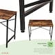 image 10 of Oypla 100cm Heavy Duty Industrial Writing Computer Desk Home Office Worktop Table Brown