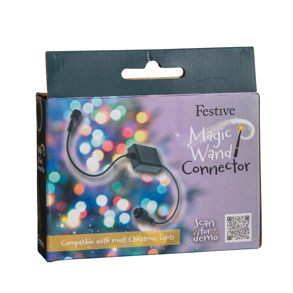 image 1 of Black Inline Connector Box Cable for Remote Control Magic Wand