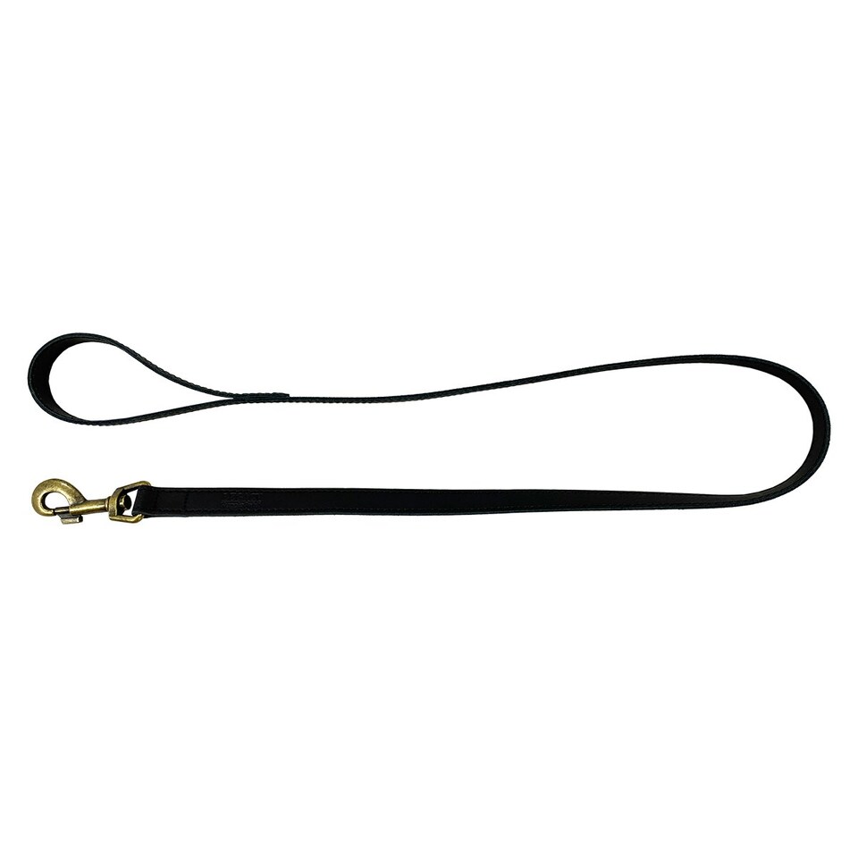 image 1 of HugglePets Legacy Leather Dog Lead Black