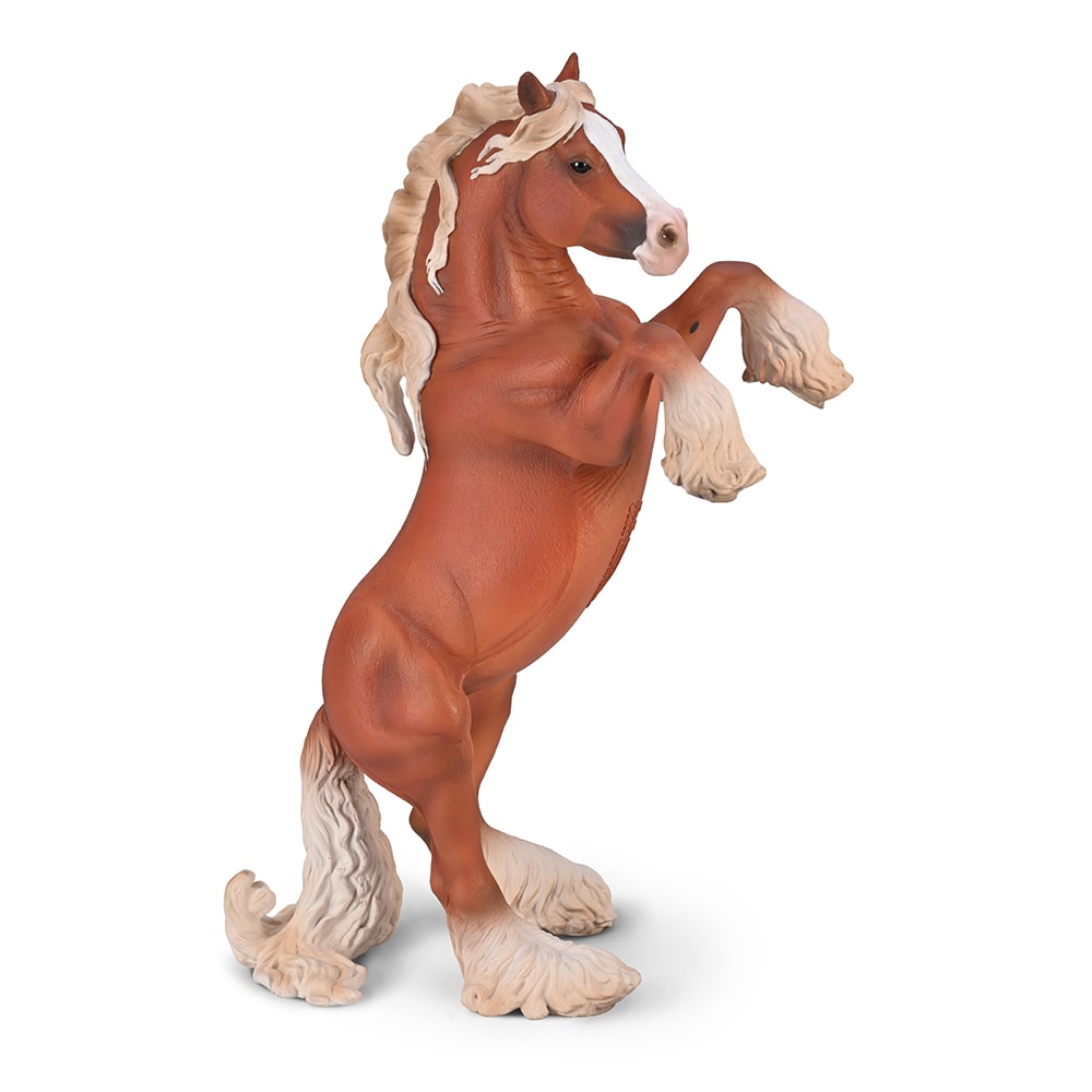CollectA Gypsy Vanner Mare Rearing Chestnut - Deluxe 1:12 Scale in Brown