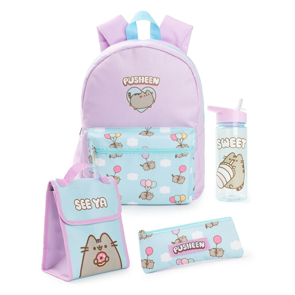 Pusheen Backpack Set - Purple/Blue - One Size