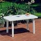 image 4 of Plastic Large Outdoor Dining Garden Table | White | 1