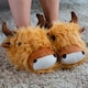 image 2 of Fuzzy Friends Highland Cow Slippers Up to UK Size 7