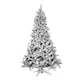 image 9 of 8ft (2.4m) Snow Flocked Artificial Christmas Tree with Green Metal Stand and 1017 Tips