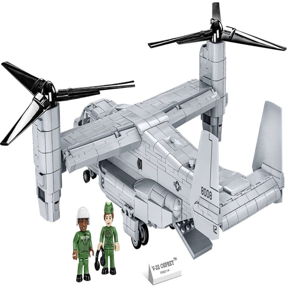 image 1 of Bell Boeing V-22 Osprey tiltrotor brick model - COBI 5836 - 1090 bricks