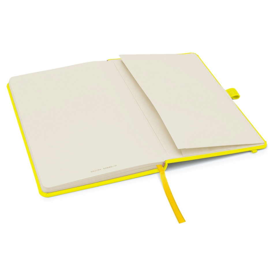 image 1 of Notes London A5 Wilson Lined Page Notebook Neon Yellow