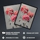 image 2 of Pink Chrysanthemum Flowers Vintage Japan Wall Art Print Kazumasa 12x16"