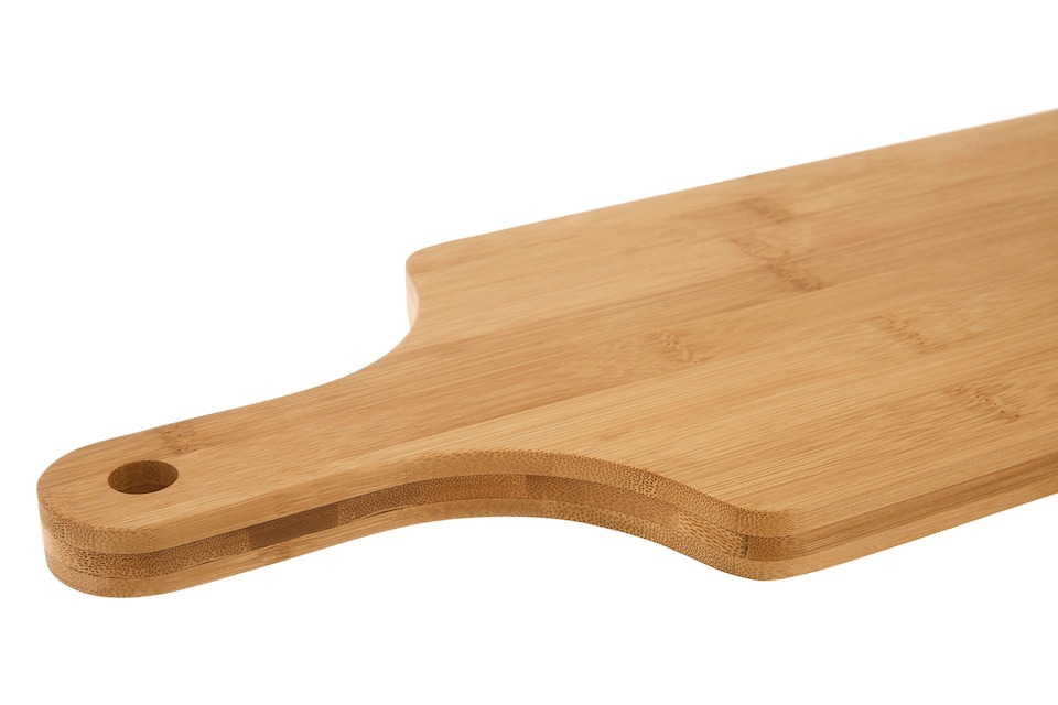 image 1 of Interiors By Premier Bamboo Medium Paddle Chopping and Serving Board, Durable Eco-Friendly Cutting Board