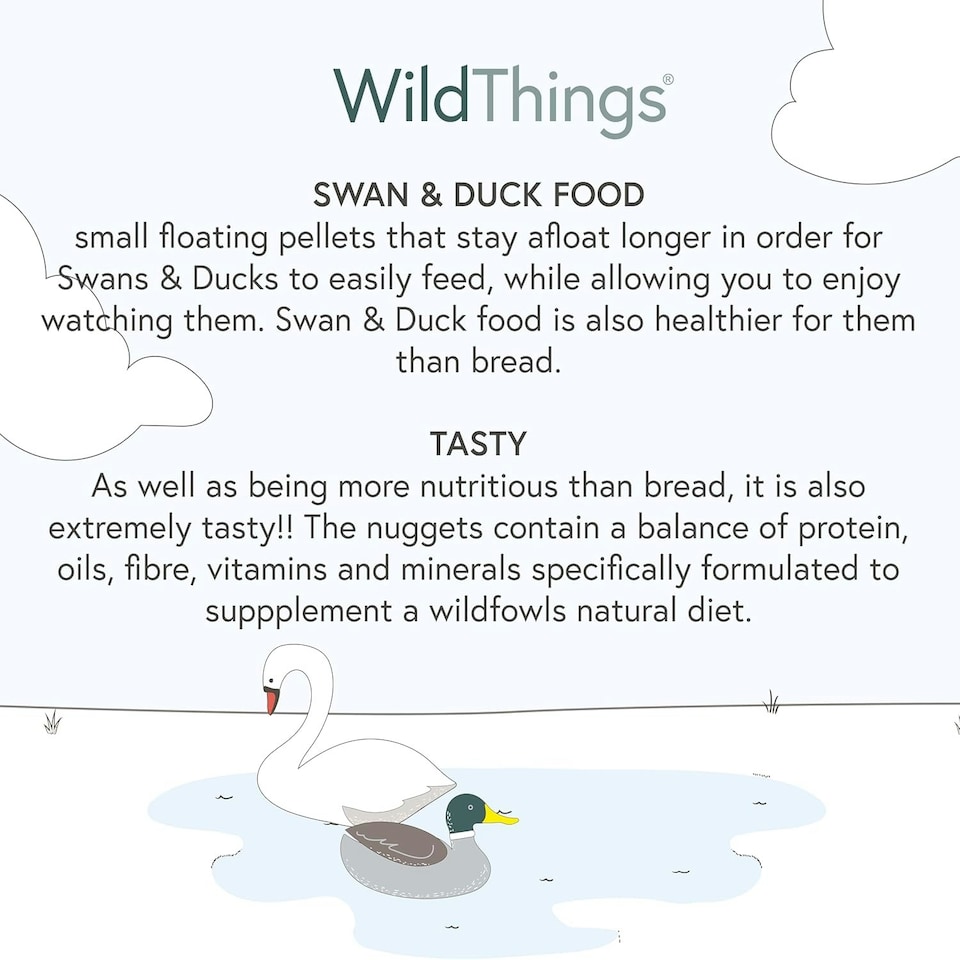 image 1 of Shorefields Wildthings Swan & Duck Food 175g
