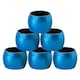 image 1 of Argon Tableware Metallic Napkin Rings - 4.5cm - Blue - Pack of 6 | Blue | Blue