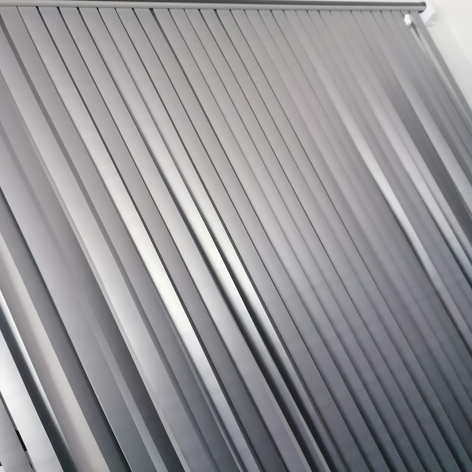 image 1 of Slat type Door Curtain,Bug Blind,Fly Blind,Strip Blind-ALL SILVER - 80cm wide x 200cm drop Silver
