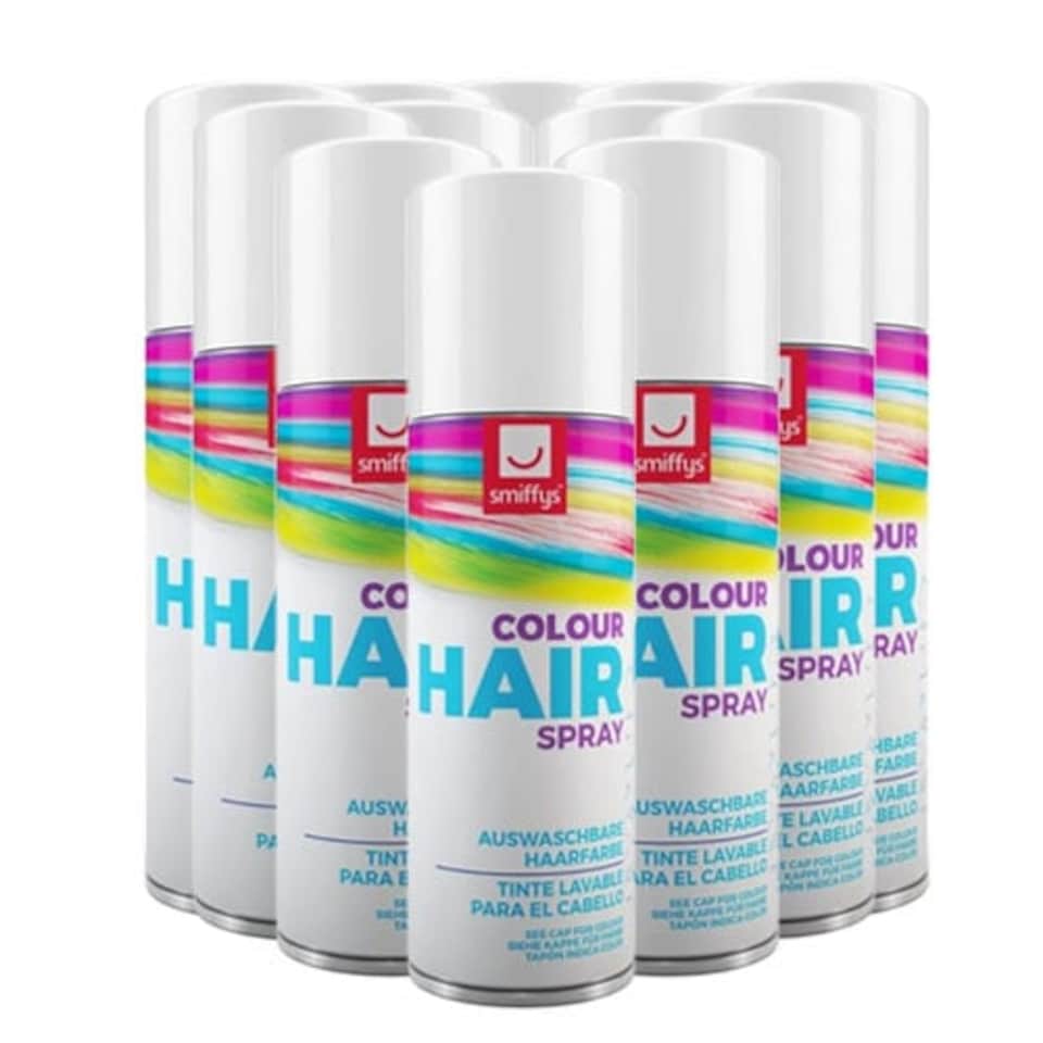 White Temporary Hair Sprays 125ml - Pack of 12