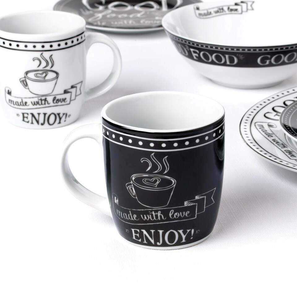 image 1 of 16pc Good Food - made with love Dinner Set