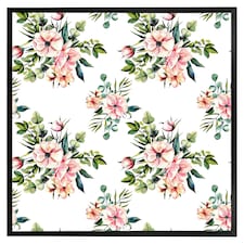Watercolour plants (Picutre Frame) Black | XL
