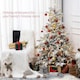 image 3 of HOMCOM 5 Ft Artificial Christmas Tree with Realistic Snow Branches, LED Lights