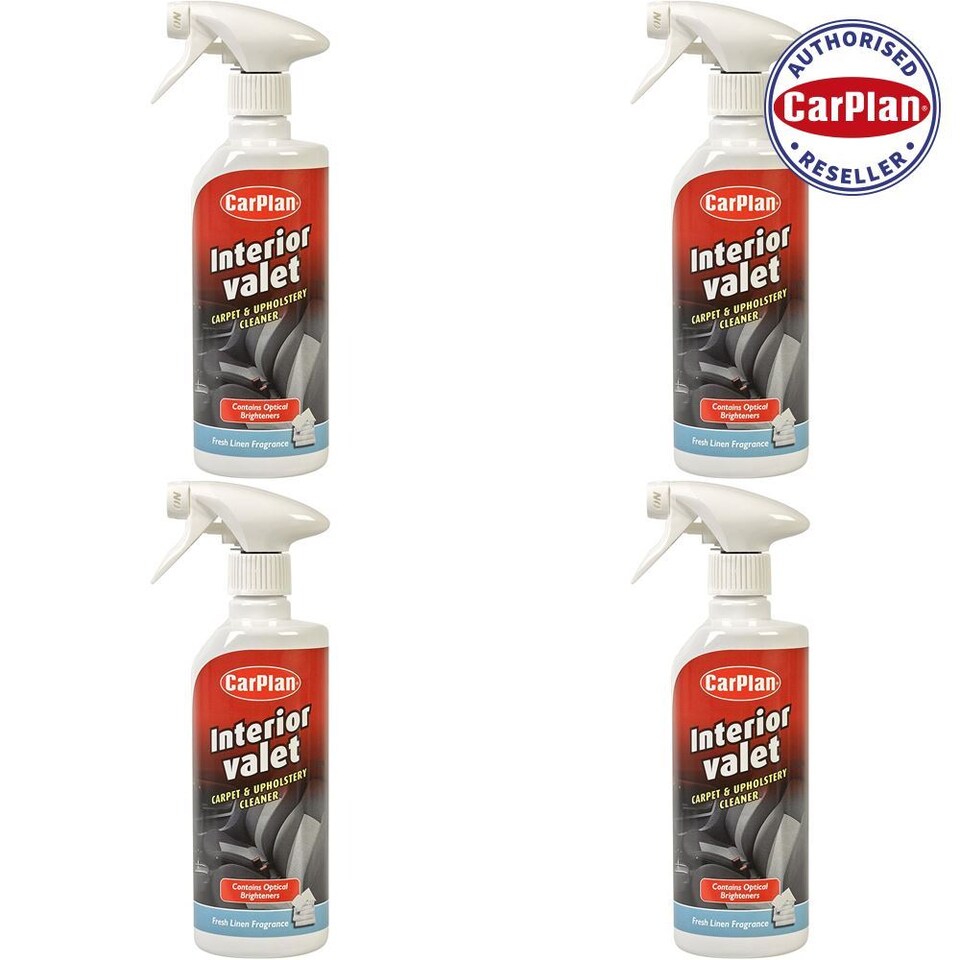 image 1 of CarPlan IVC600 Interior Valet Foaming Upholstery Cleaner - 600ml x4