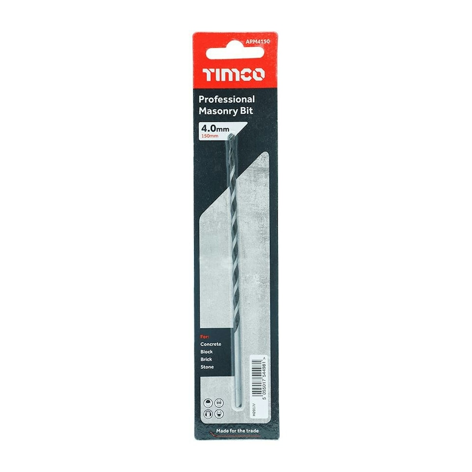 image 1 of Timco - Professional Masonry Bit (Size 4.0 x 150 - 1 Each)