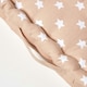 image 4 of Homescapes Cotton Beige Stars Floor Cushion - 50 x 50 cm | Cream | Beige | 50 x 50 cm