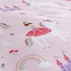 image 4 of Happy Linen Company Castle Unicorn Duvet Cover Bedding Set