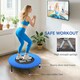 image 3 of HOMCOM 81cm Fitness Trampoline Exercise, Max Load 100 KG, Blue Black
