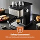 image 4 of GEEPAS Espresso & Cappuccino Coffee Machine with Milk Frother, Silver