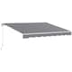 image 1 of Outsunny Garden Sun Shade Canopy Retractable Awning, 2.5 x 2m Grey | Dark Grey