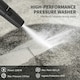 image 3 of Outsunny 2200W Power Washer 170 Bar Pressure with Adjustable Nozzle