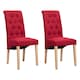 image 1 of MCC Direct Deluxe High Back Fabric Dining Chairs Red