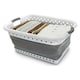 image 1 of Marco Paul  Collapsible Laundry Basket Folding Pop Up Washing Bin Clothes Storage White
