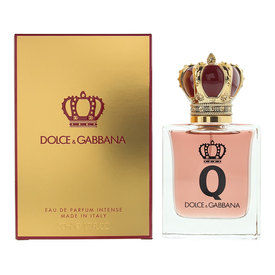 image 1 of Dolce & Gabbana Q Eau de Parfum Intense 50ml Spray for Her | Gold | Multi | 50ml