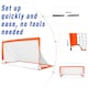 image 4 of HOMCOM Football Goal Folding Outdoor with All Weather Net 6'x3' Orange
