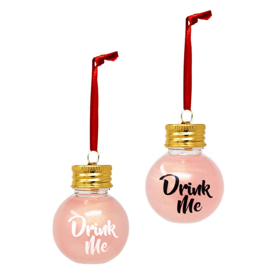 image 1 of Gift Republic Set of 6 Festive Boozeballs Christmas Ornament